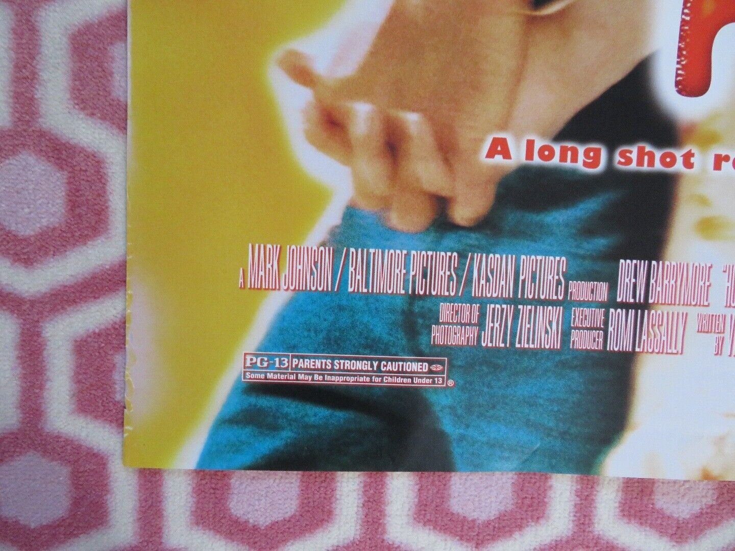 HOME FRIES FOLDED US ONE SHEET POSTER DREW BARRYMORE LUKE WILSON 1998 Movie posters