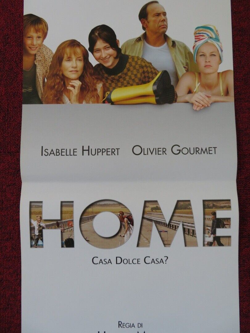 HOME ITALIAN LOCANDINA (27.5"x12.5") POSTER ISABELLE HUPPERT OLIVER GOURMET '08 Rendezvous Cinema Movie posters
