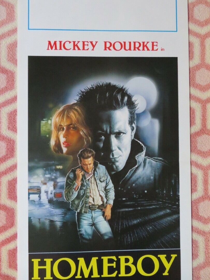 HOMEBOY ITALIAN LOCANDINA (27.5"x13") POSTER MICKEY ROURKE 1988 Movie posters