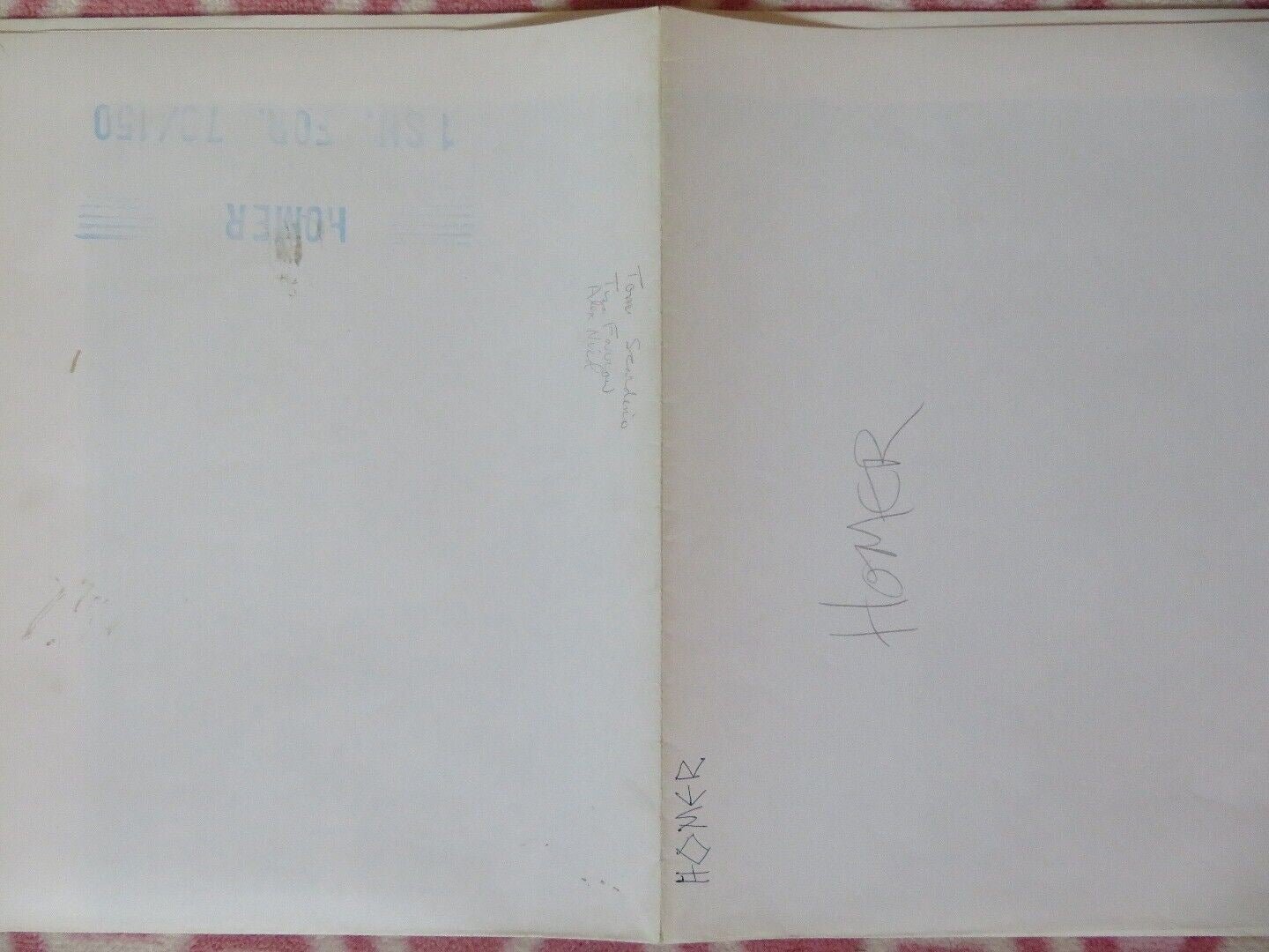 HOMER FOLDED US ONE SHEET POSTER DON SCARDINO TISA FARROW 1970 Movie posters