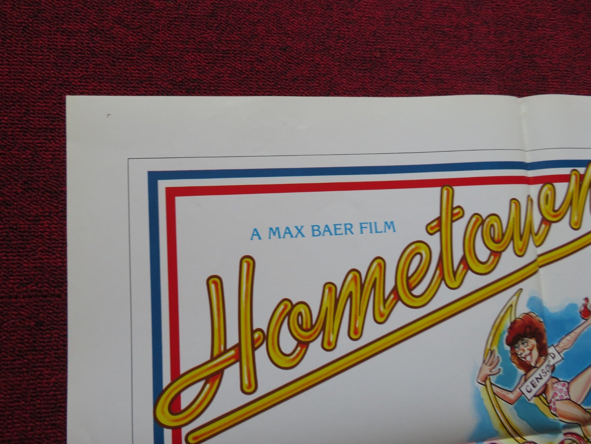 HOMETOWN U.S.A. FOLDED US ONE SHEET POSTER GARY SPRINGER DAVID WILSON 1979 Rendezvous Cinema Movie posters