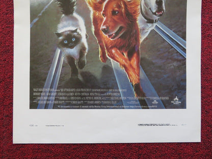HOMEWARD BOUND II:LOST IN SAN FRANCISCO ITALIAN LOCANDINA (27.5"x13") POSTER '96 Movie posters