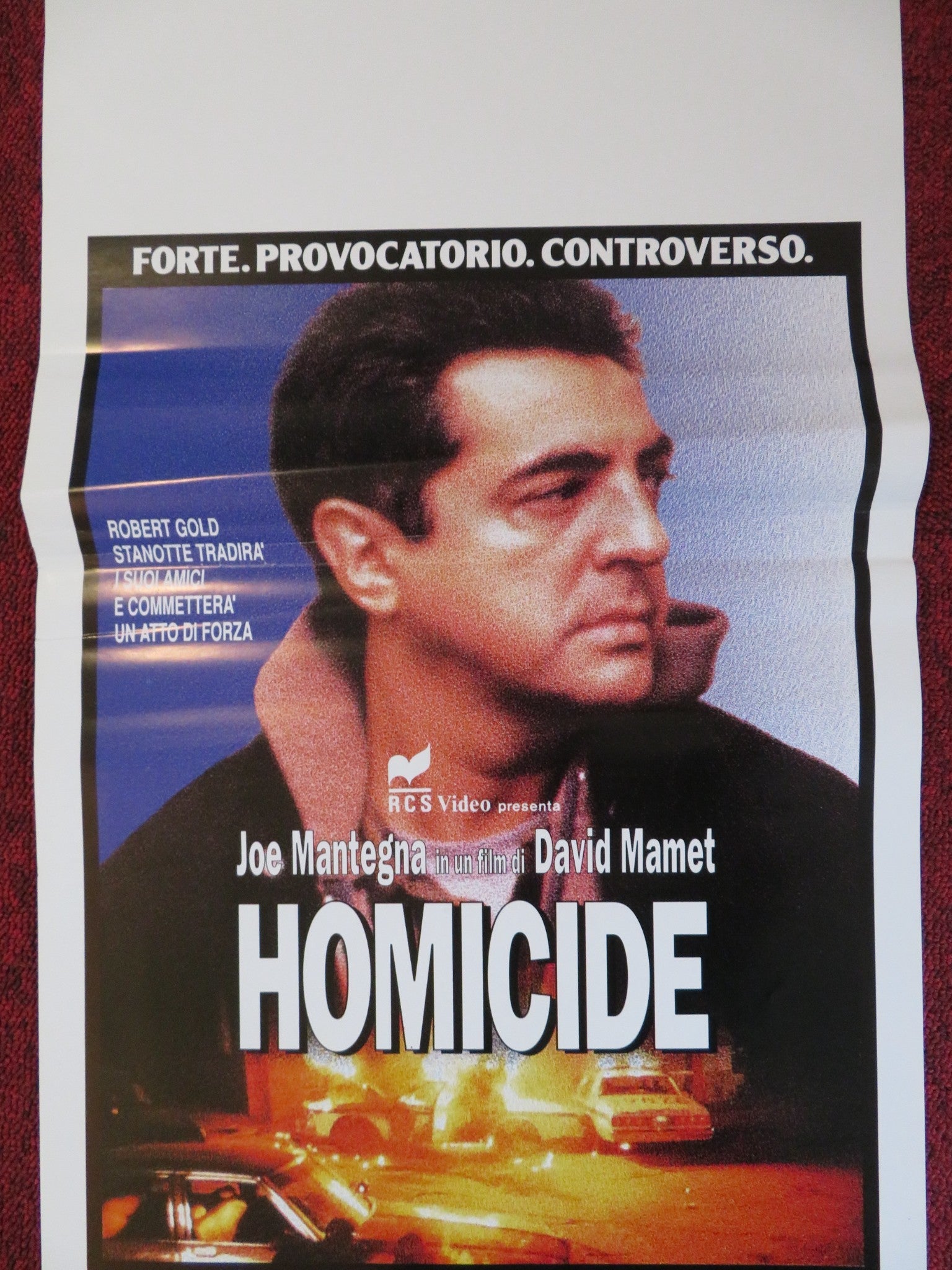 HOMICIDE ITALIAN LOCANDINA POSTER JOE MANTEGNA 1991 Rendezvous Cinema Movie posters