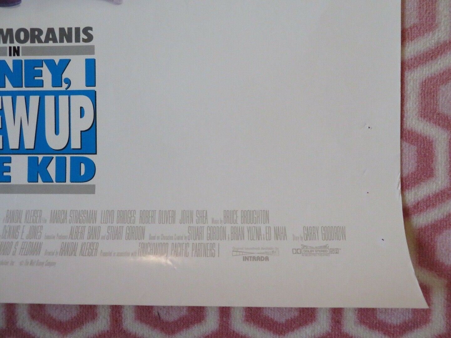 HONEY, I BLEW UP THE KIDS US ONE SHEET ROLLED POSTER RICK MORANIS 1992 Movie posters