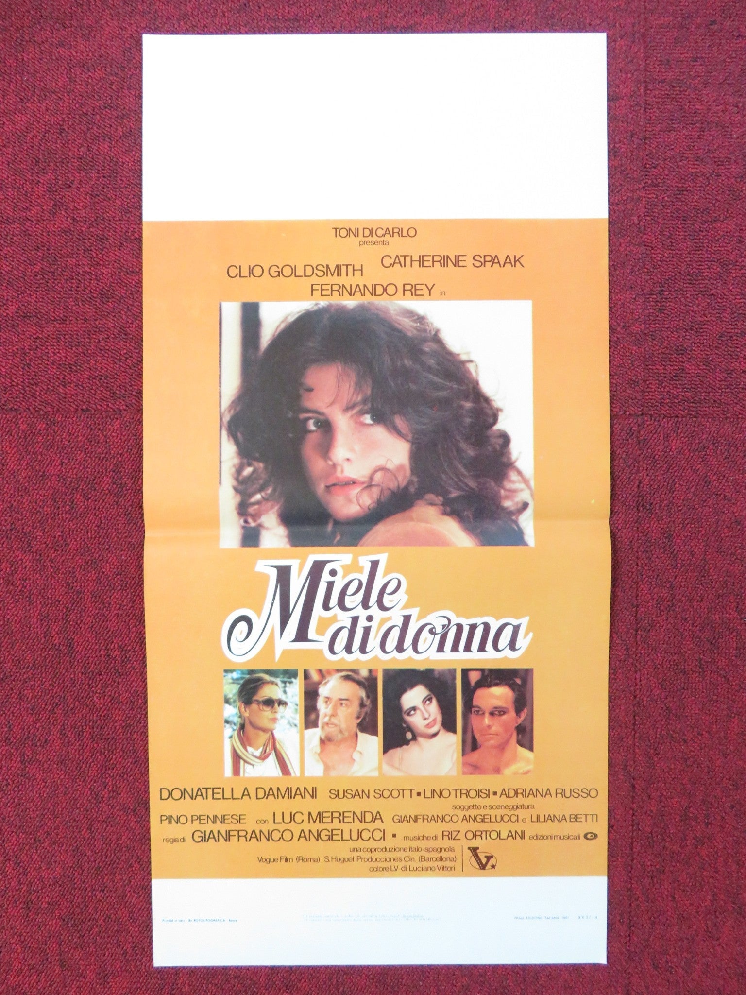 HONEY ITALIAN LOCANDINA POSTER CLIO GOLDSMITH CATHERINE SPAAK 1981 Rendezvous Cinema Movie posters