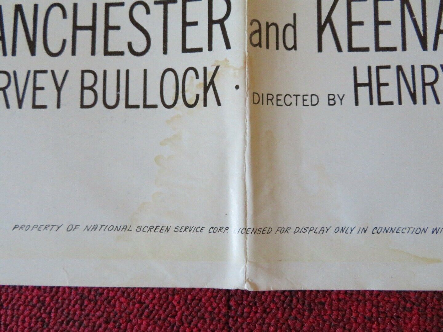 HONEYMOON HOTEL FOLDED US ONE SHEET POSTER ROBERT GOULET NANCY KWAN 1964 - Rendezvous Cinema