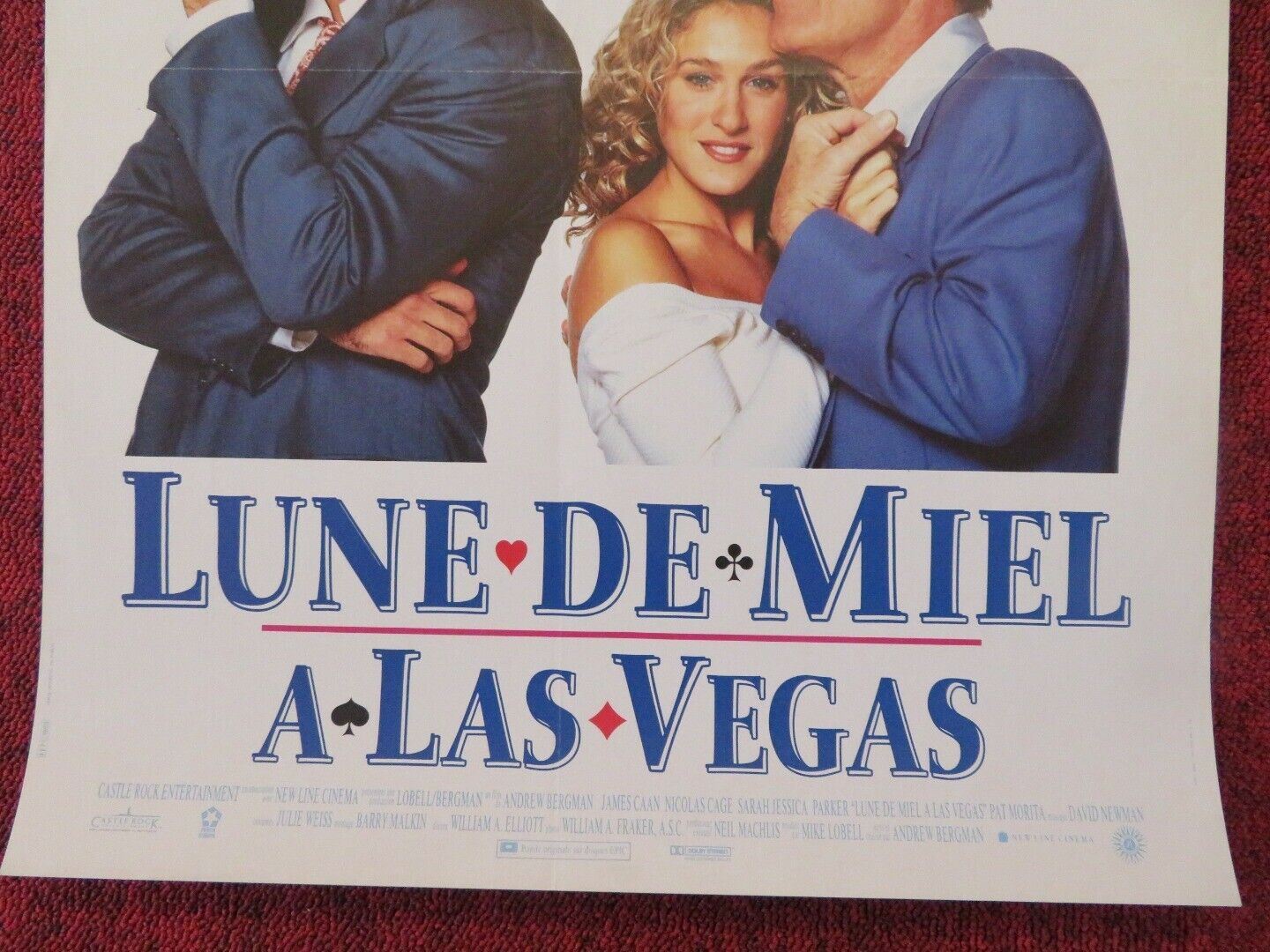 HONEYMOON IN VEGAS FRENCH (15"x 21") POSTER JAMES CAAN NICOLAS CAGE 1992 Movie posters