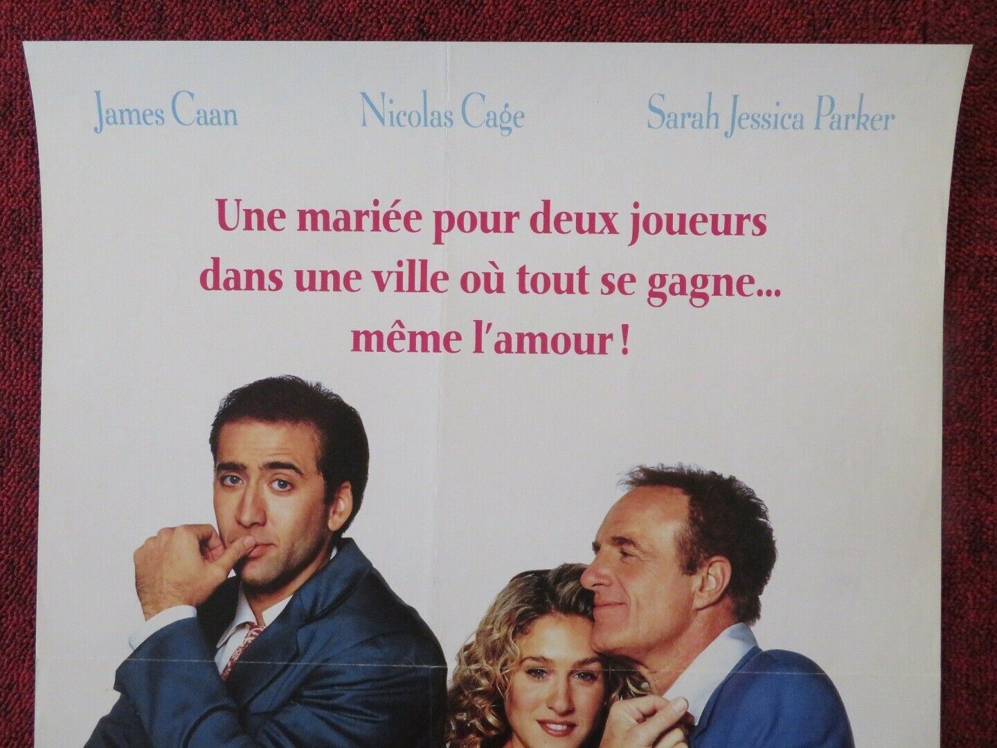 HONEYMOON IN VEGAS FRENCH (15"x 21") POSTER JAMES CAAN NICOLAS CAGE 1992 Movie posters