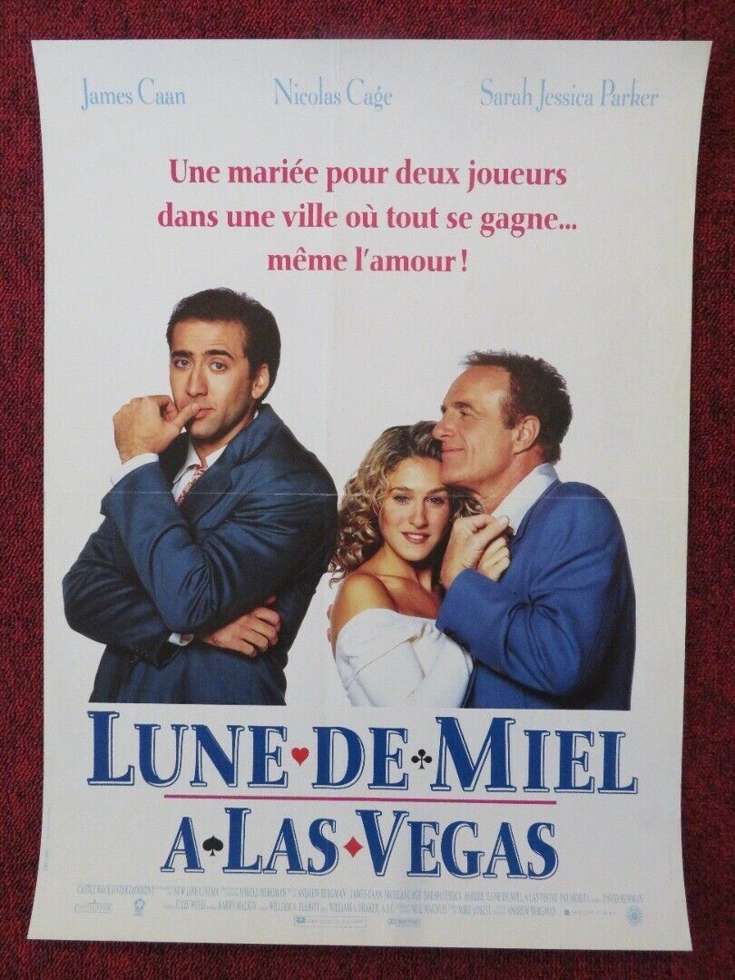 HONEYMOON IN VEGAS FRENCH (15"x 21") POSTER JAMES CAAN NICOLAS CAGE 1992 Movie posters