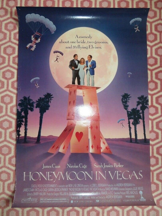 HONEYMOON IN VEGAS ONE SHEET ROLLED POSTER NICOLAS CAGE SARAH JESSICA PARKER '92 Movie posters