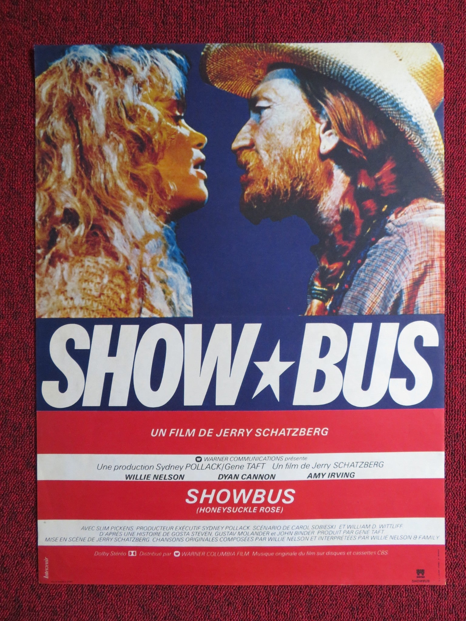 HONEYSUCKLE ROSE FRENCH POSTER WILLIE NELSON DYAN CANNON 1980 Rendezvous Cinema Movie posters