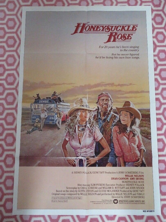 HONEYSUCKLE ROSE US ORIGINAL ONE SHEET POSTER WILLIE NELSON AMY IRVING Movie posters