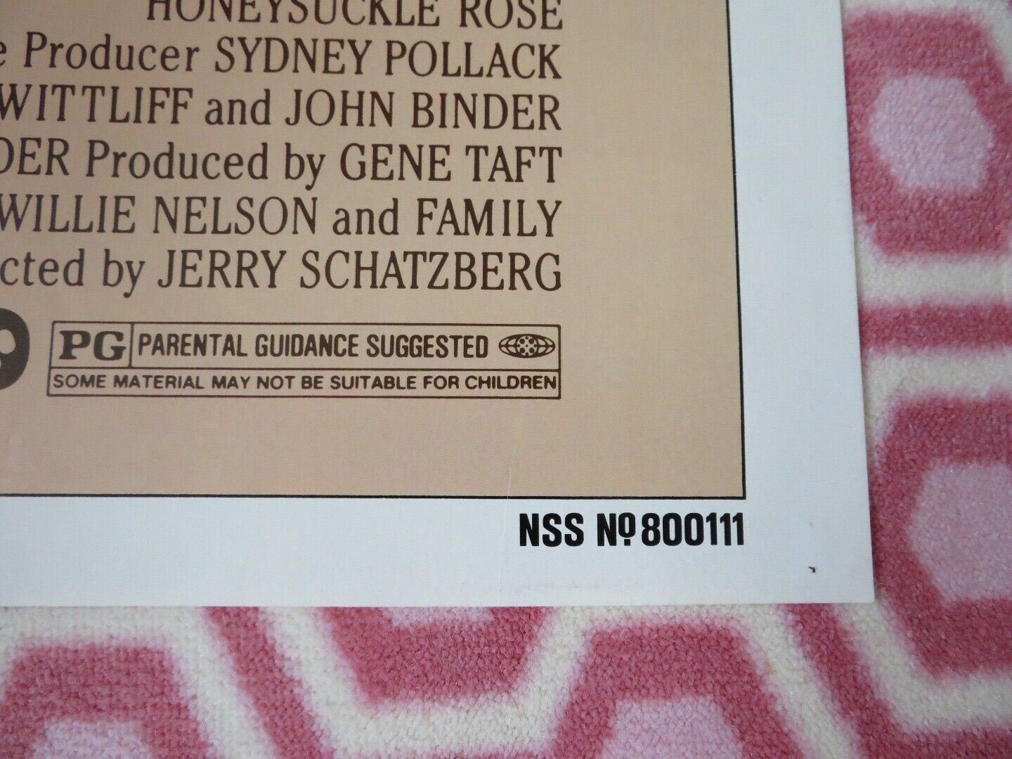 HONEYSUCKLE ROSE US ORIGINAL ONE SHEET POSTER WILLIE NELSON AMY IRVING Movie posters