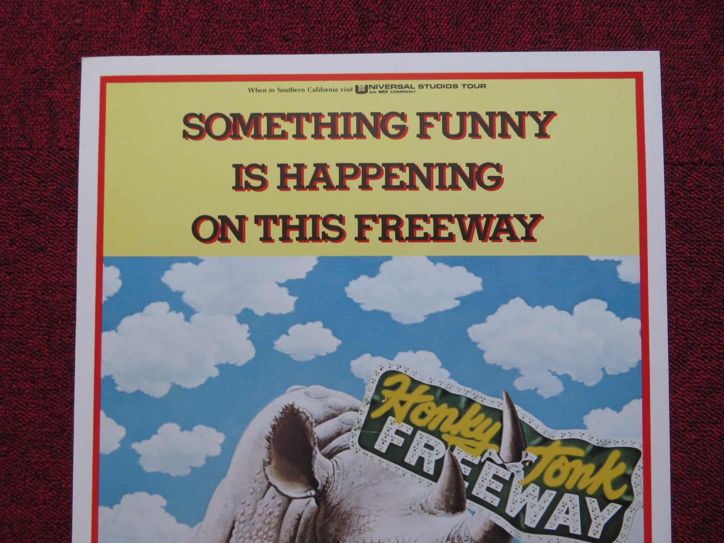 HONKY TONK FREEWAY US INSERT (14"x 36") POSTER DISNEY BEAU BRIDGES 1981 Rendezvous Cinema Movie posters
