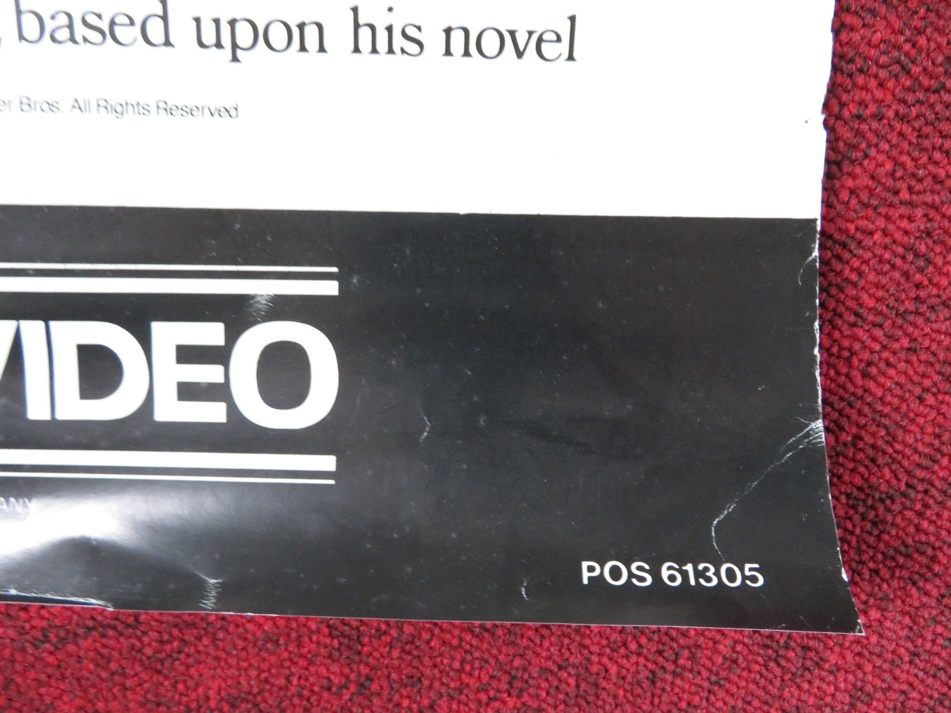 HONKYTONK MAN VHS VIDEO POSTER ROLLED CLINT EASTWOOD KYLE EASTWOOD 1983 Rendezvous Cinema Movie posters