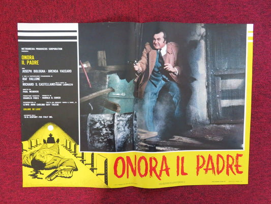 HONOR THY FATHER - A ITALIAN FOTOBUSTA POSTER JOSEPH BOLOGNA B. VACCARO 1973 Rendezvous Cinema Movie posters
