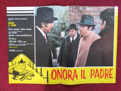 HONOR THY FATHER - C ITALIAN FOTOBUSTA POSTER JOSEPH BOLOGNA B. VACCARO 1973 Rendezvous Cinema Movie posters