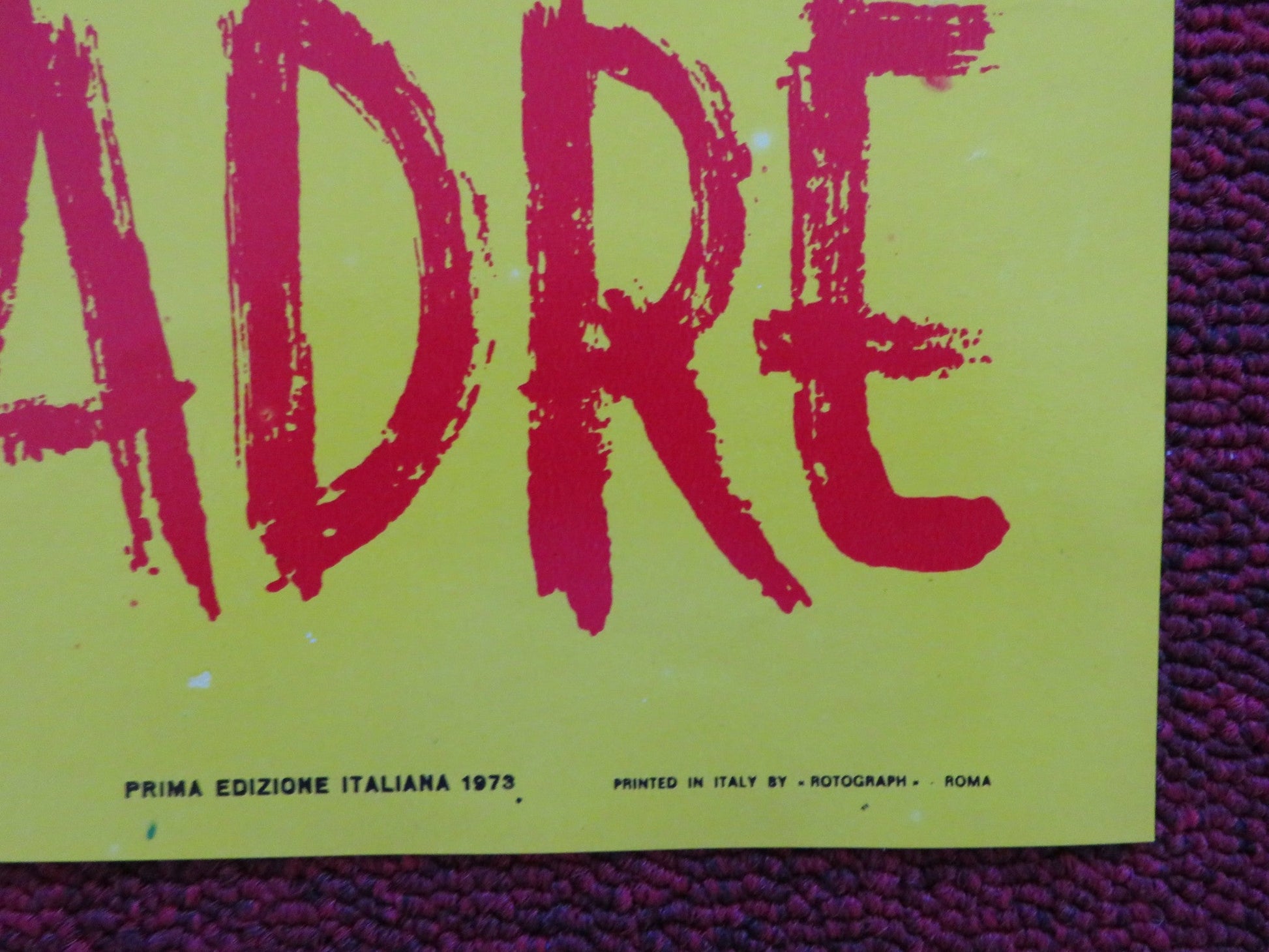 HONOR THY FATHER - D ITALIAN FOTOBUSTA POSTER JOSEPH BOLOGNA B. VACCARO 1973 Rendezvous Cinema Movie posters