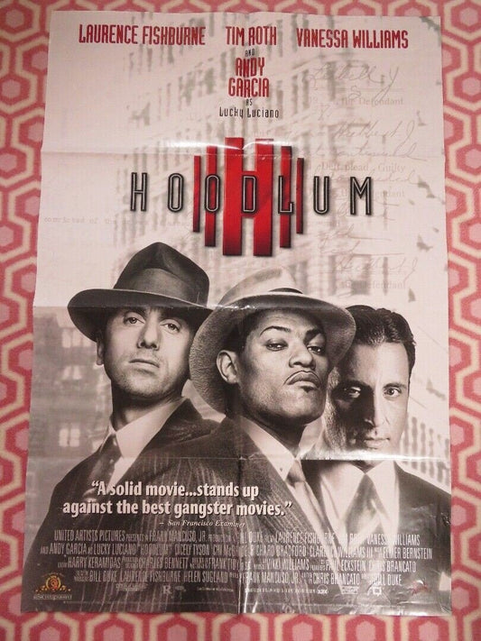 HOODLUM FOLDED US ONE SHEET POSTER TIM ROTH VANESSA WILLIAMS 1997 Movie posters