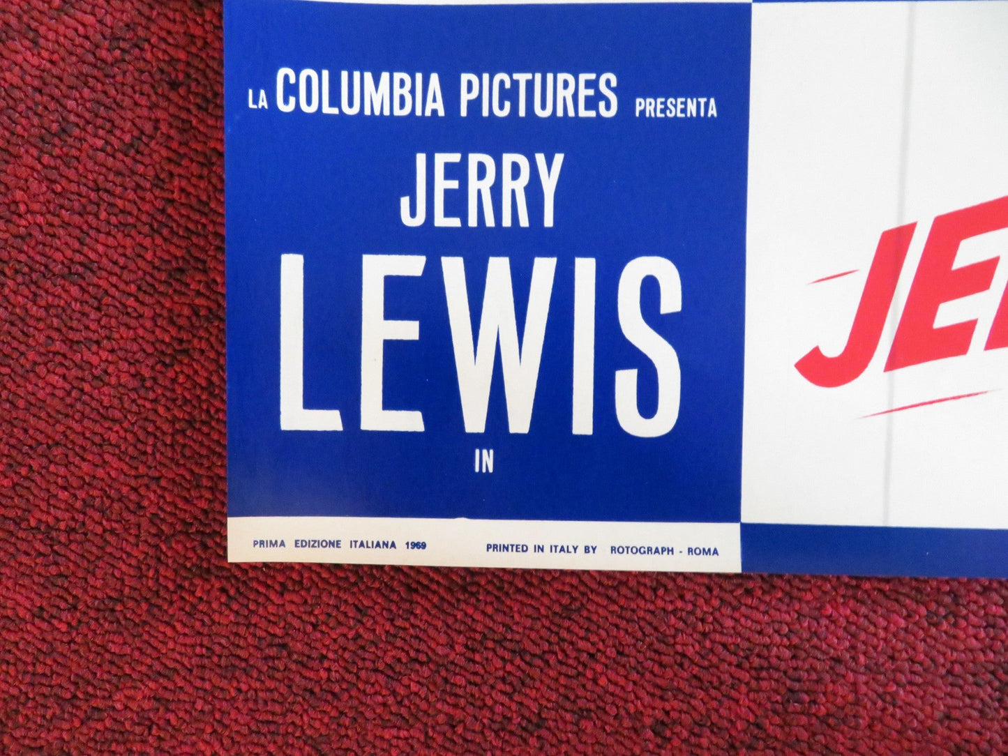 HOOK, LINE AND SINKER - B ITALIAN FOTOBUSTA POSTER JERRY LEWIS P. LAWFORD 1969 Rendezvous Cinema Movie posters