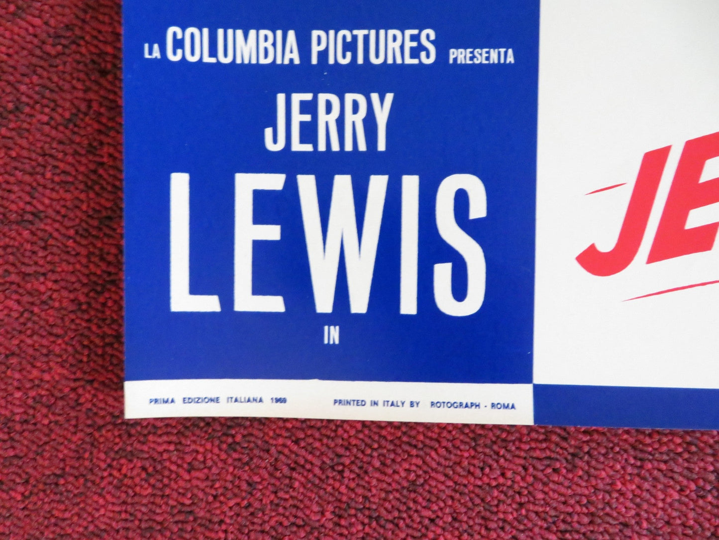 HOOK, LINE AND SINKER - C ITALIAN FOTOBUSTA POSTER JERRY LEWIS P. LAWFORD 1969 Rendezvous Cinema Movie posters