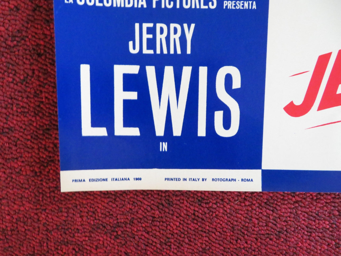 HOOK, LINE AND SINKER - D ITALIAN FOTOBUSTA POSTER JERRY LEWIS P. LAWFORD 1969 Rendezvous Cinema Movie posters