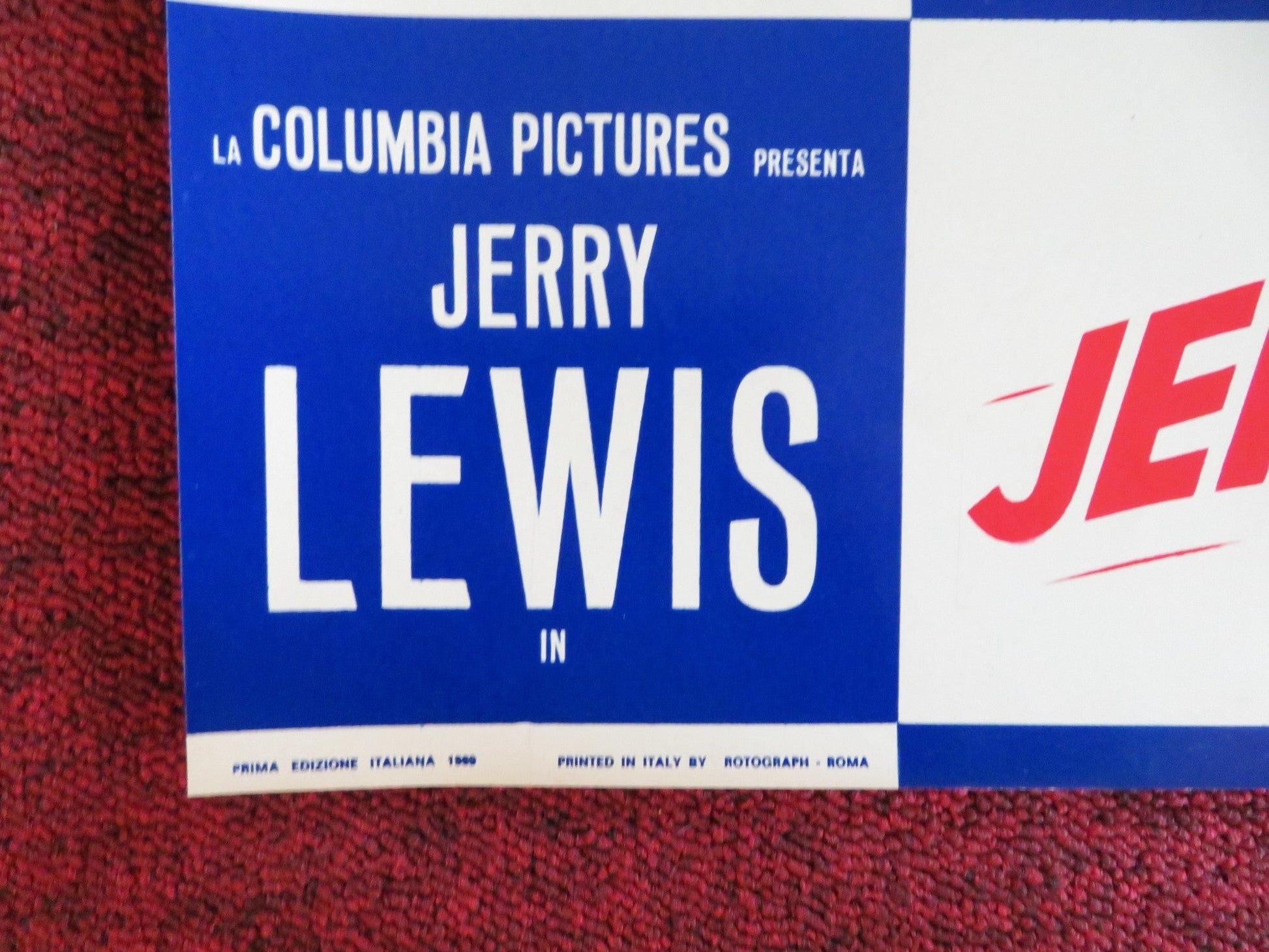 HOOK, LINE AND SINKER - F ITALIAN FOTOBUSTA POSTER JERRY LEWIS P. LAWFORD 1969 Rendezvous Cinema Movie posters