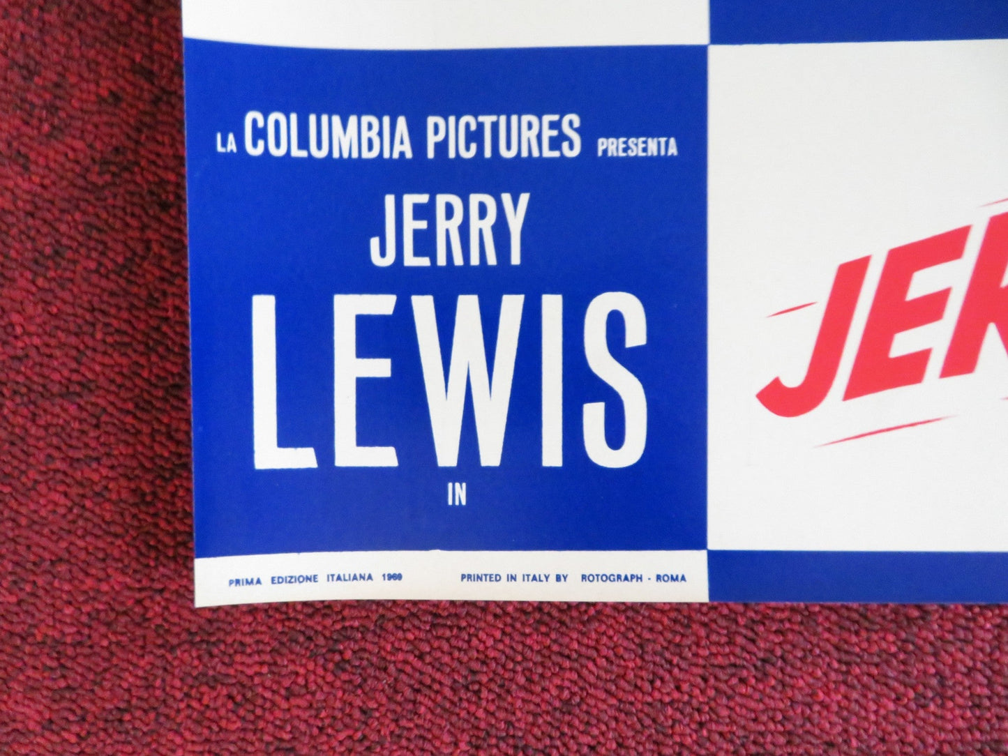 HOOK, LINE AND SINKER - I ITALIAN FOTOBUSTA POSTER JERRY LEWIS P. LAWFORD 1969 Rendezvous Cinema Movie posters