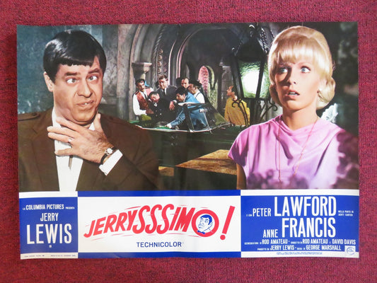 HOOK, LINE AND SINKER - I ITALIAN FOTOBUSTA POSTER JERRY LEWIS P. LAWFORD 1969 Rendezvous Cinema Movie posters