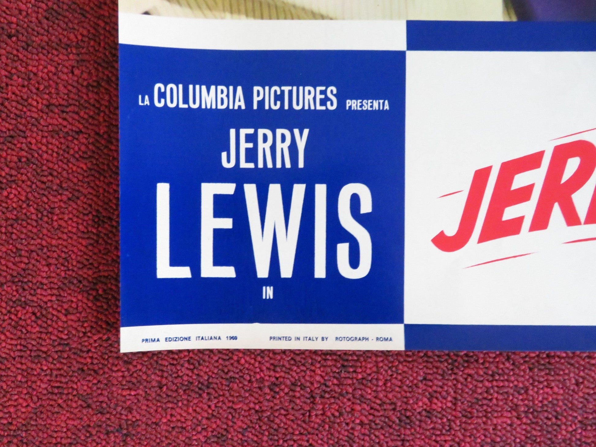 HOOK, LINE AND SINKER - J ITALIAN FOTOBUSTA POSTER JERRY LEWIS P. LAWFORD 1969 Rendezvous Cinema Movie posters