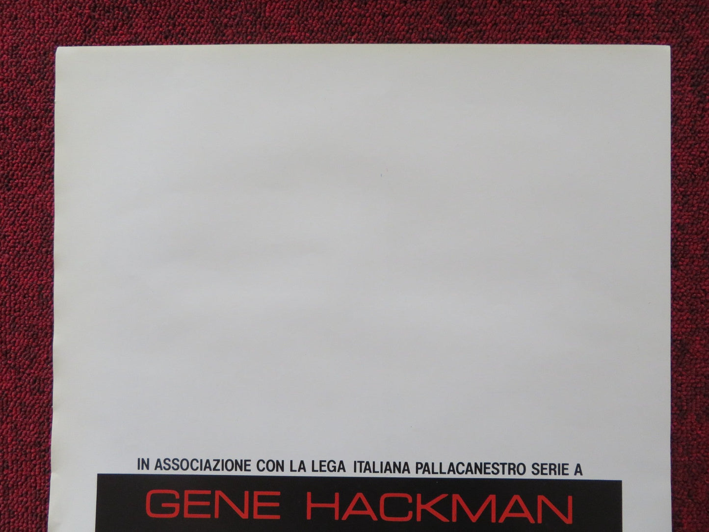 HOOSIERS ITALIAN LOCANDINA POSTER GENE HACKMAN DENNIS HOPPER 1986 Rendezvous Cinema Movie posters