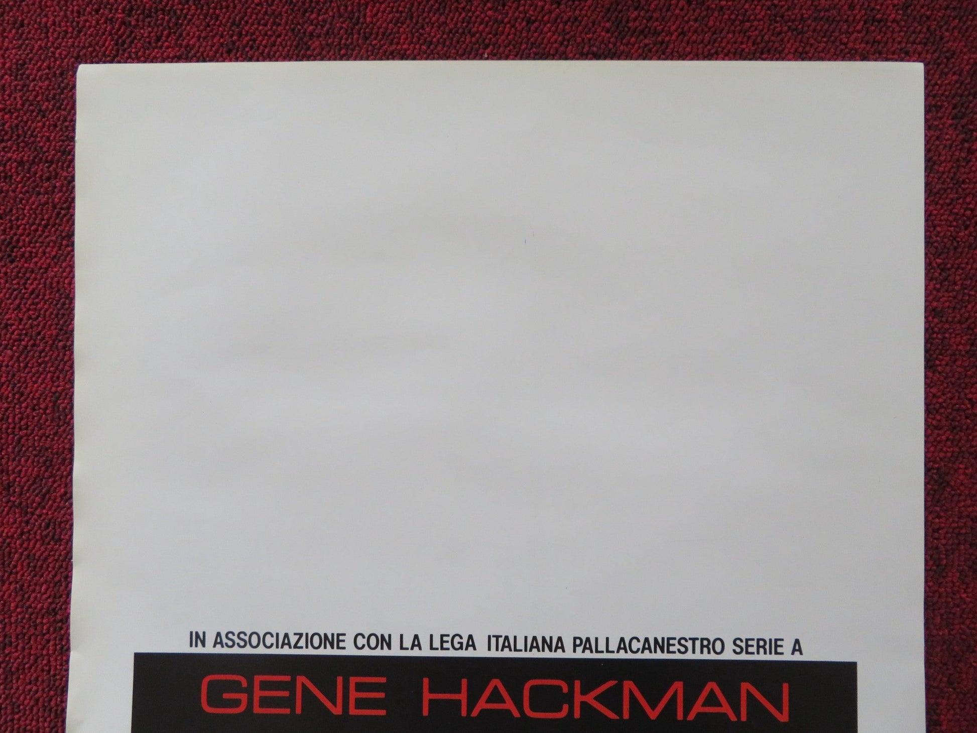 HOOSIERS ITALIAN LOCANDINA POSTER GENE HACKMAN DENNIS HOPPER 1986 Rendezvous Cinema Movie posters