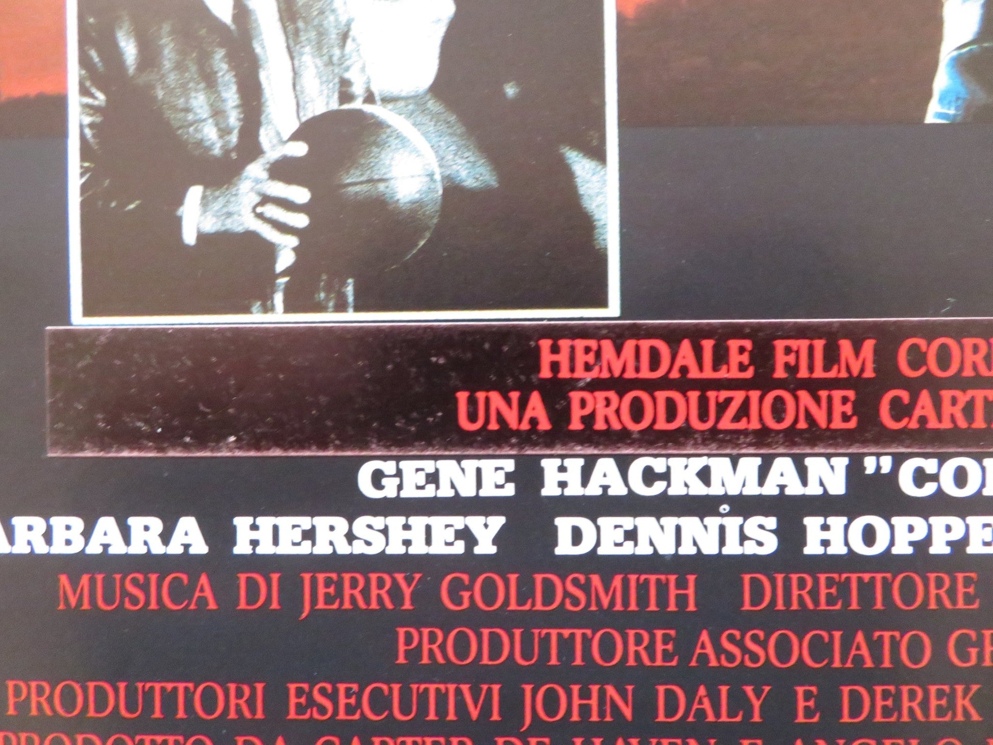 HOOSIERS ITALIAN LOCANDINA POSTER GENE HACKMAN DENNIS HOPPER 1986 Rendezvous Cinema Movie posters