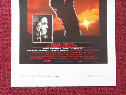 HOOSIERS ITALIAN LOCANDINA POSTER GENE HACKMAN DENNIS HOPPER 1986 Rendezvous Cinema Movie posters