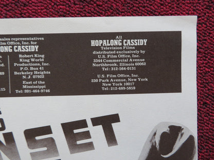 HOPALONG CASSIDY POSTER WILLIAM BOYD CLARENCE E.MULFORD 1976 Rendezvous Cinema Movie posters