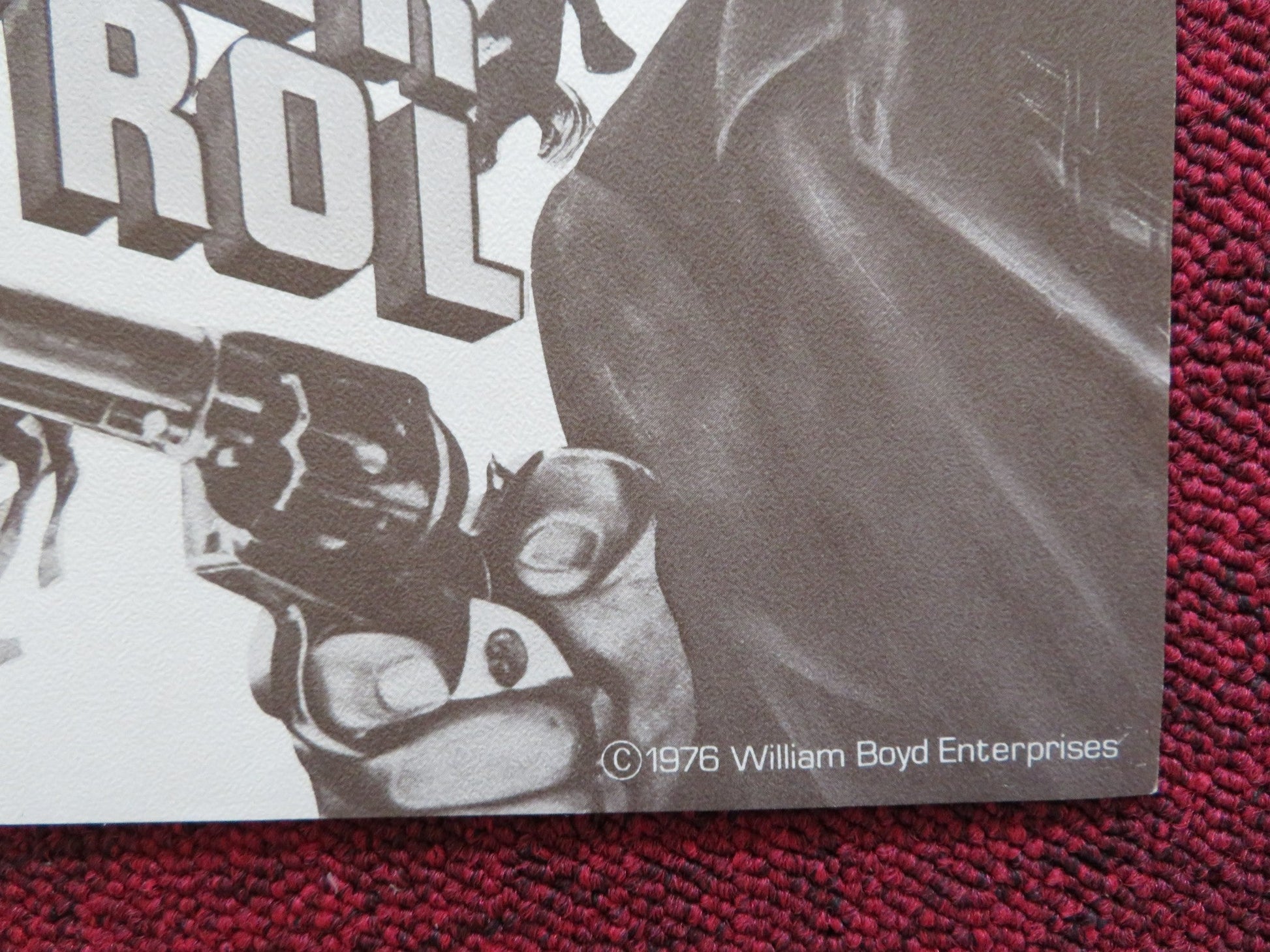 HOPALONG CASSIDY POSTER WILLIAM BOYD CLARENCE E.MULFORD 1976 Rendezvous Cinema Movie posters