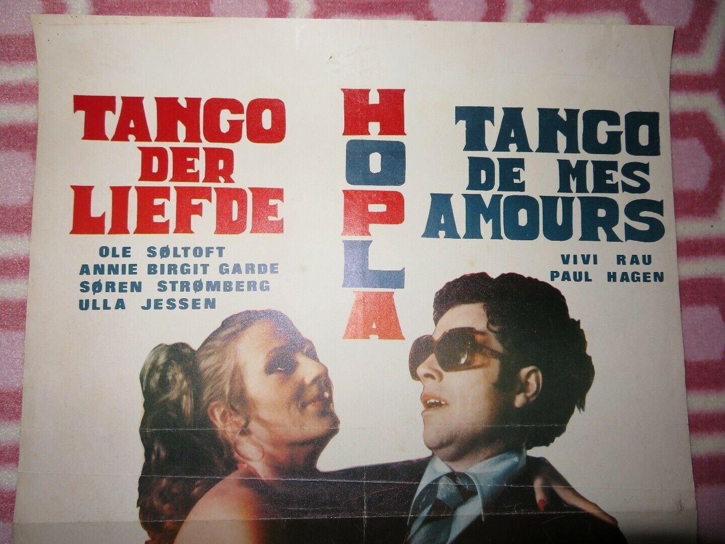 Hopla tango de mes amours ! Der må være en sengekant BELGIUM POSTER 1975 Movie posters