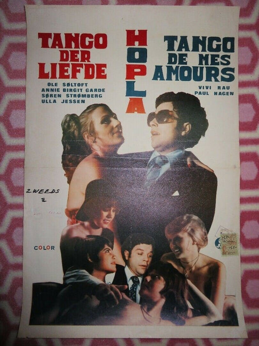 Hopla tango de mes amours ! Der må være en sengekant BELGIUM POSTER 1975 Movie posters