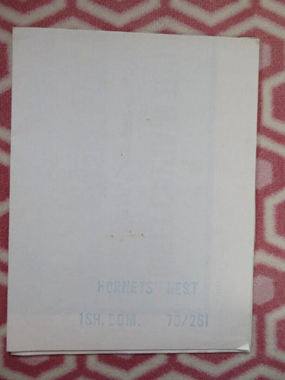 HORNETS' NEST US ONE SHEET POSTER ROCK HUDSON SYLVA KOSCINA 1970 Movie posters