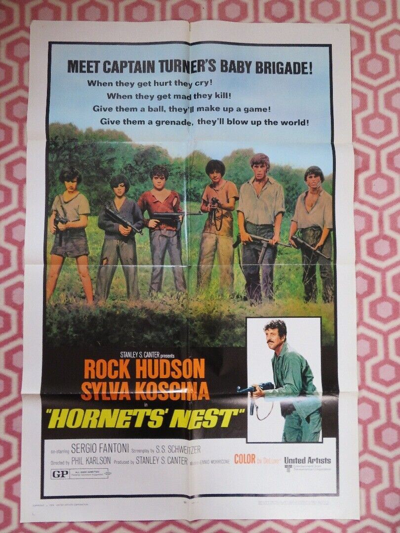 HORNETS' NEST US ONE SHEET POSTER ROCK HUDSON SYLVA KOSCINA 1970 Movie posters