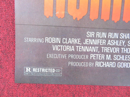 HORROR PLANET - B US TRI FOLDED ONE SHEET ROLLED POSTER ROBIN CLARKE 1981 Rendezvous Cinema Movie posters
