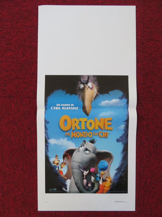 HORTON HEARS A WHO! ITALIAN LOCANDINA POSTER JIM CARREY STEVE CARELL 2008 Rendezvous Cinema Movie posters