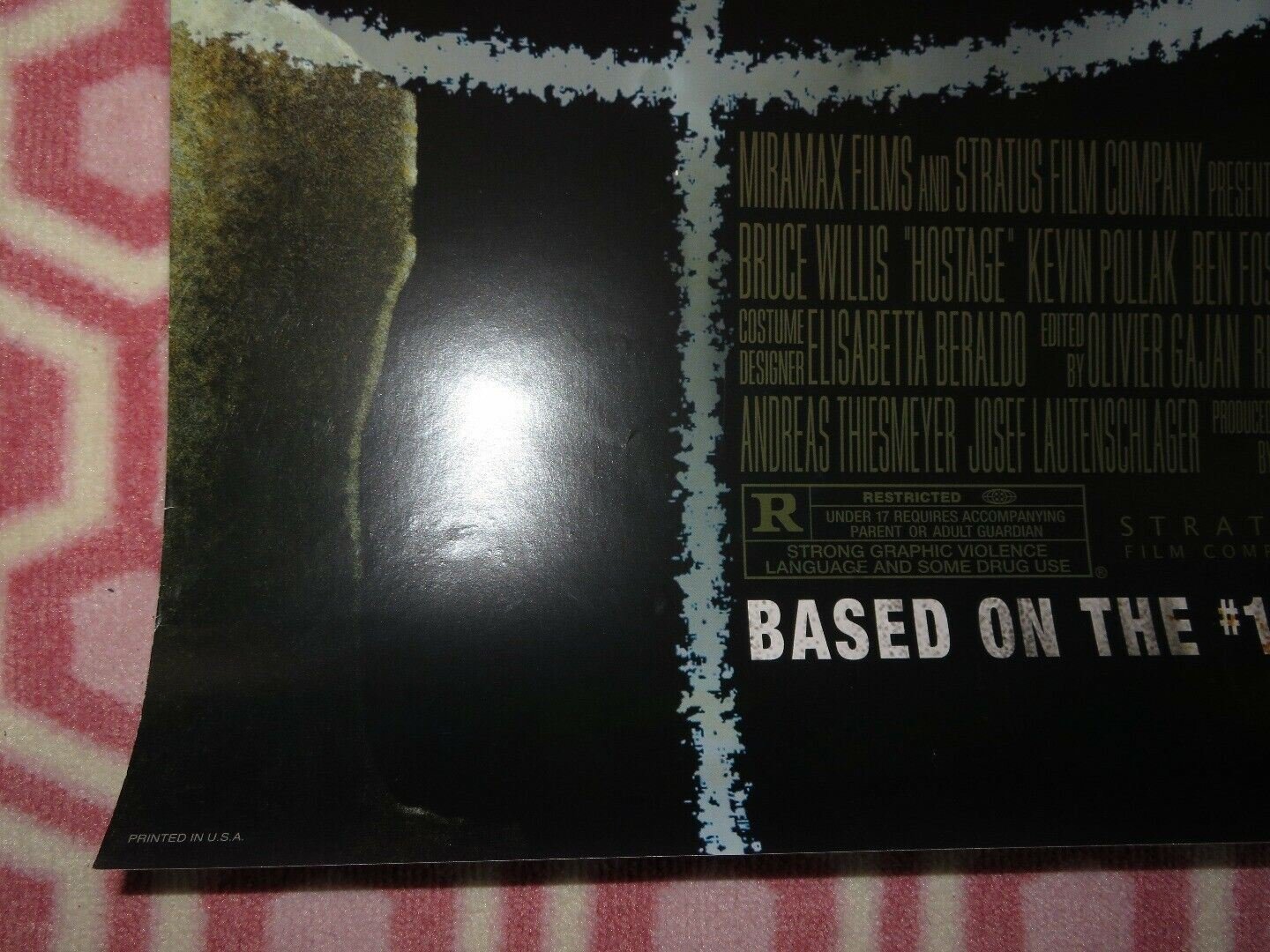 HOSTAGE ONE SHEET ROLLED POSTER BRUCE WILLIS KEVIN POLLAK 2005 Movie posters