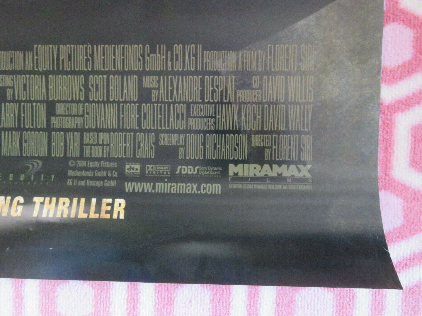 HOSTAGE ONE SHEET ROLLED POSTER BRUCE WILLIS KEVIN POLLAK 2005 Movie posters