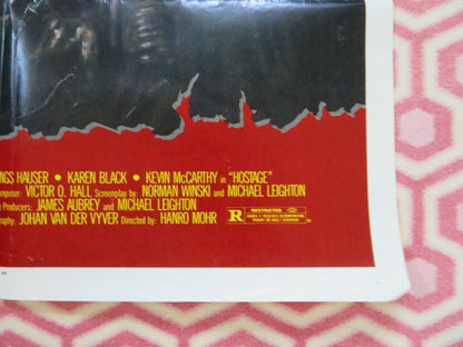 HOSTAGE US ONE SHEET POSTER WINGS HAUSER KAREN BLACK 1986 Movie posters