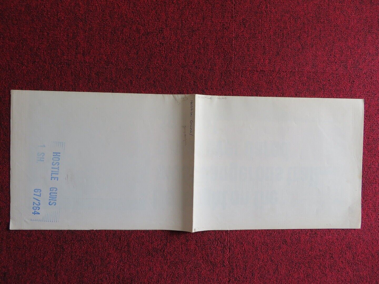 HOSTILE GUNS FOLDED US ONE SHEET POSTER GEORGE MONTGOMERY 1967 Movie posters