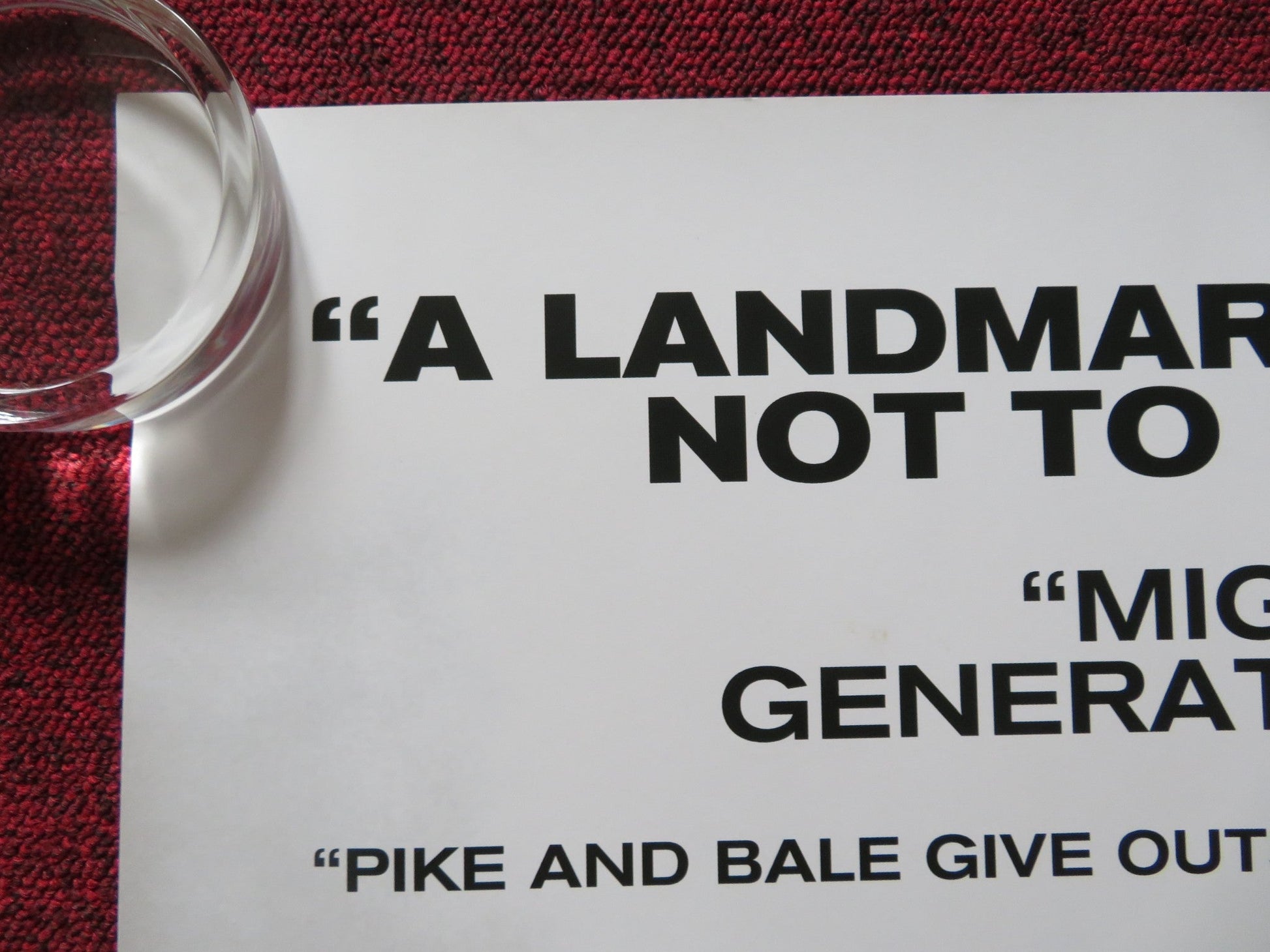 HOSTILES UK QUAD ROLLED POSTER CHRISTIAN BALE ROSAMUND PIIKE 2017 Rendezvous Cinema Movie posters