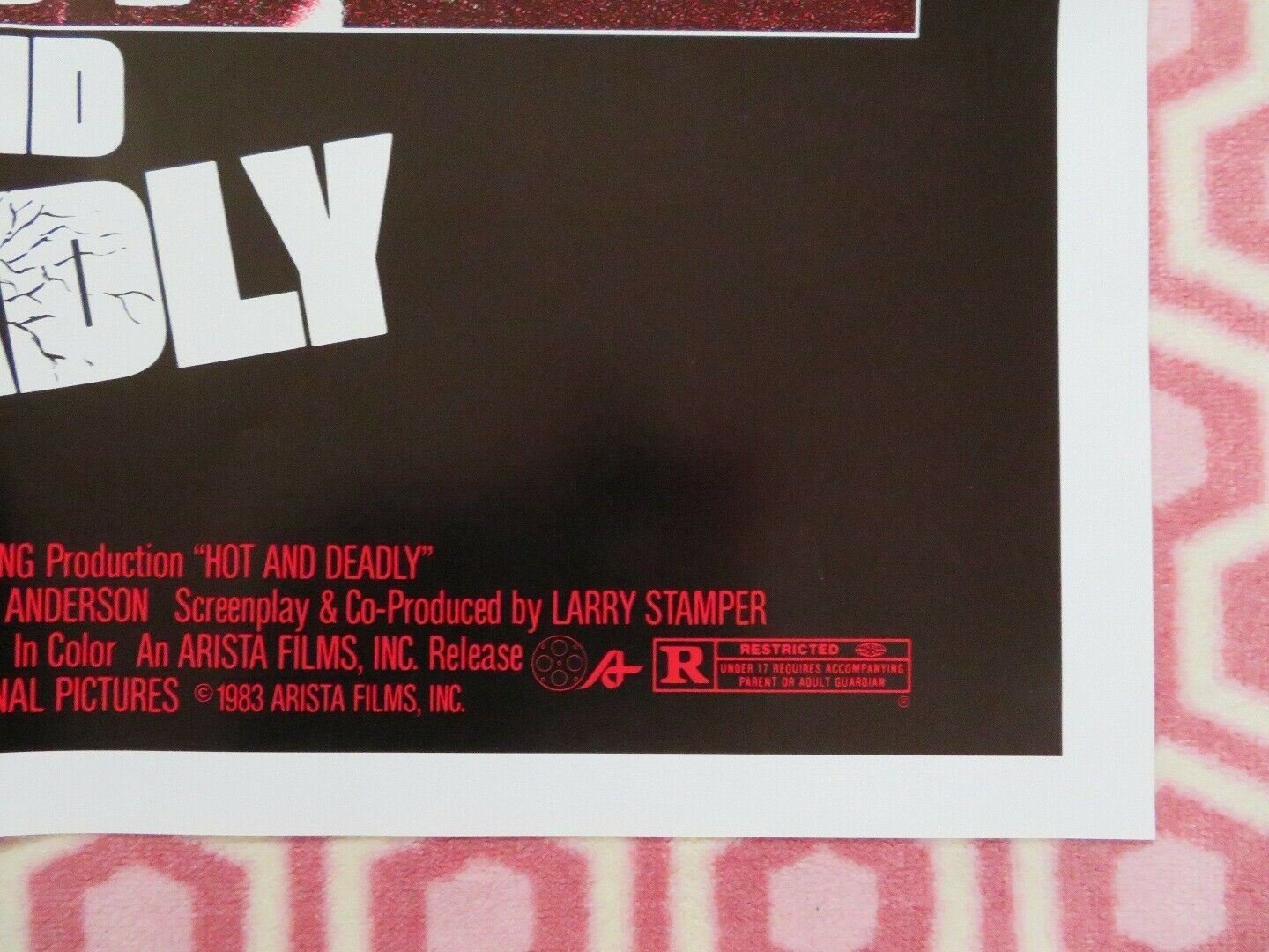 HOT AND DEADLY / THE RETRIEVERS US ONE SHEET POSTER MAX THAYER 1983 Movie posters