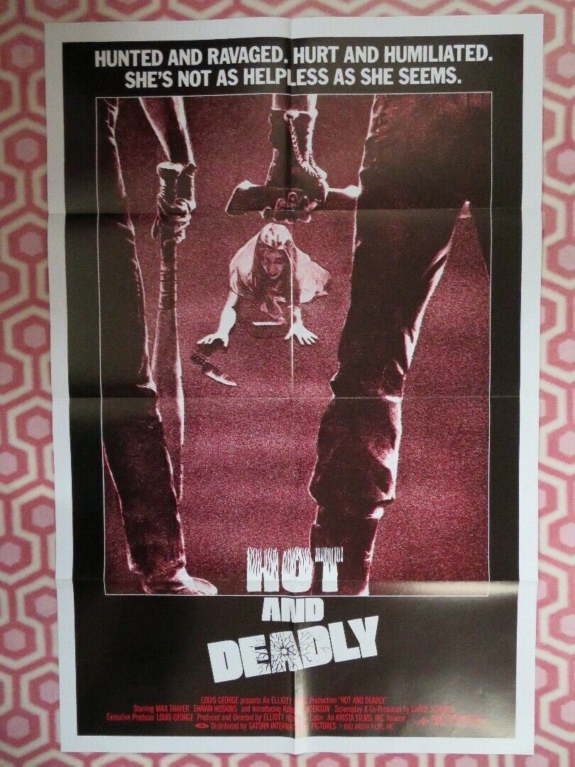 HOT AND DEADLY / THE RETRIEVERS US ONE SHEET POSTER MAX THAYER 1983 Movie posters