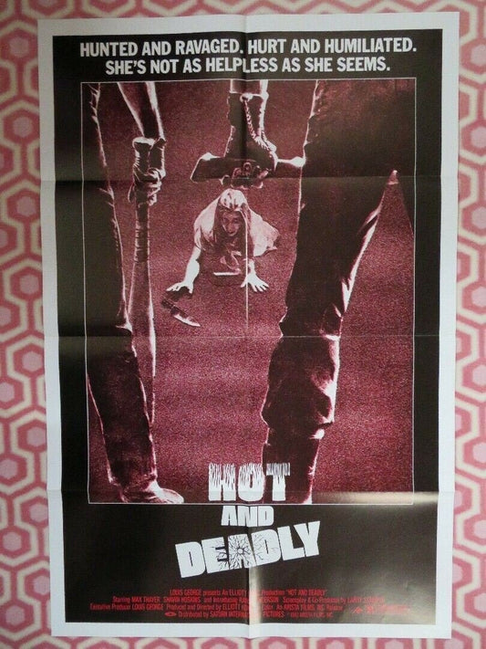 HOT AND DEADLY / THE RETRIEVERS US ONE SHEET POSTER MAX THAYER 1983 Movie posters